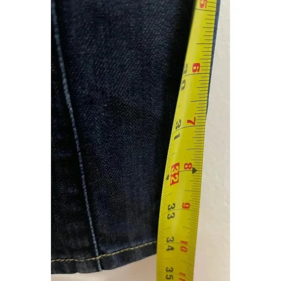 MOD Mens Straight Leg Mid Rise Button Fly Ankle Denim Blue Jeans Sz 31/34 - Picture 5 of 12